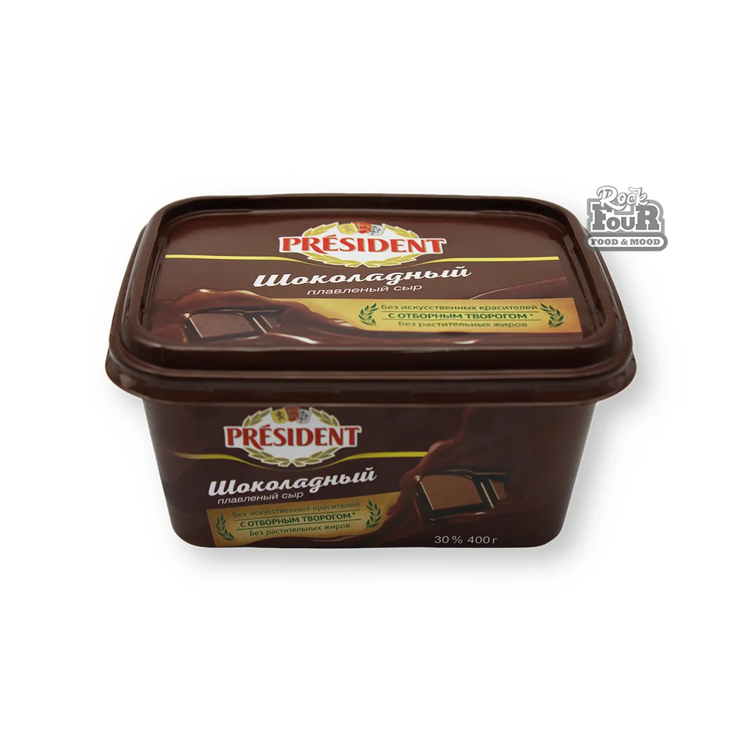 Processed cheese "President Chocolate" 400g